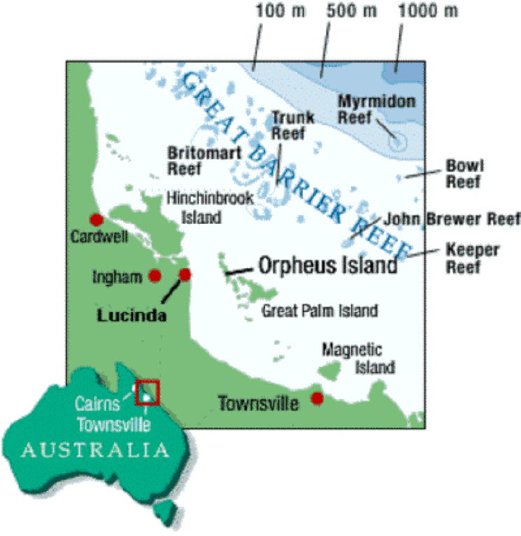 Map of Orpheus Island